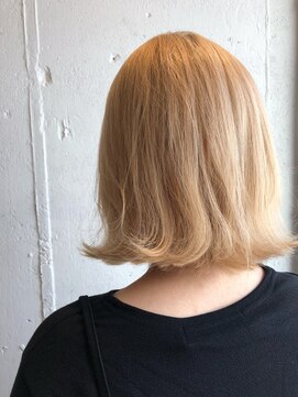 エイト 福岡天神店(EIGHT fukuoka) 【EIGHT福岡】お客様スタイル ブロンドぱつっとロブ♪