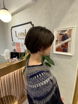ロンドプランタン 恵比寿(Lond Printemps) 【Lond佐野】アッシュブラウン小顔耳かけマニッシュショート