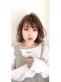 prier×kewヘアーふんわりナチュラルスタイル ボブパーマ
