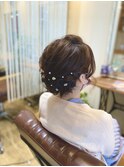 結婚式ヘアセット