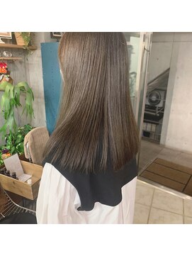 ギフトサニーサイド(gift sunny side) 後ろ姿もかわいい切りっぱなしロング*