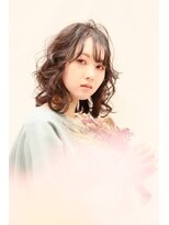 ヘアーフォトギフト(HAIR×PHOTO gift.) 外国人風ウェーブ／酸性パーマ／ミディアム