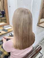 リッカ(RICCA)&nbsp;【ダブルカラー】ハイトーンミルクティーベージュ♪