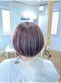 艶カラーまとまりボブ
