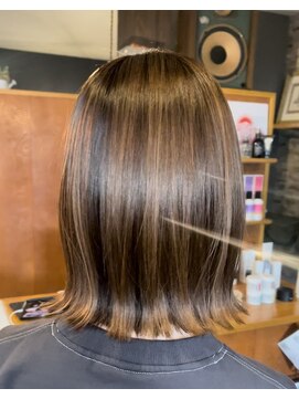 ヘアーサロン アトリエ(Hair salon ATORIE) ミディアムヘア外ハネミディアムヘアカラーブラウンカラーカラー