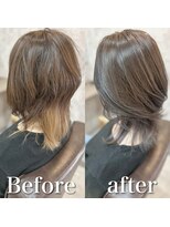 ファン 竹ノ塚店(F.U.N)&nbsp;白髪キレイにマイナス10歳(インナーカラー)白髪ぼかし