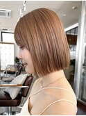 かわいいぱつっとボブでふんわりまとまる