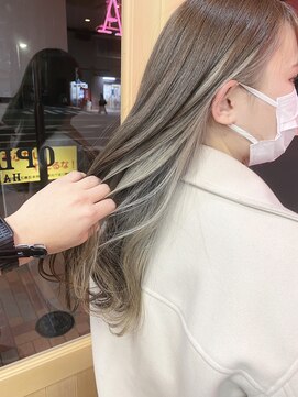 イルウィ(irwi) 【デザインンカラー】ホワイトベージュインナーカラー