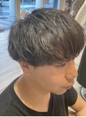 メンズマッシュパーマニュアンスパーマスパイラルパーマ刈り上げ