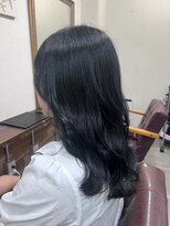 セシルヘアー なんば店(Cecil hair)&nbsp;ダブルカラー/ネイビー/ブルーブラック/岩川