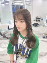 ブラウン(Brown)&nbsp;アッシュブラウン×シルバーベージュインナー