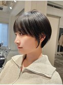 【横山】イメチェン小顔丸みマッシュ耳かけショートカット
