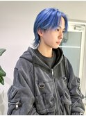 2回ブリーチでできるブルーカラー