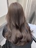 【透明感抜群◎/トリートメント付き】カット+ダブルカラー（ブリーチ無し） 