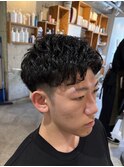 夏にピッタリ スッキリショート ワンカールパーマ
