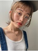 姫カット×オン眉