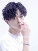 黒髪コンマバングがカッコいいショート