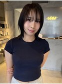 レイヤーボブレイヤーカット黒髪レイヤー韓国レイヤー黒髪ボブ