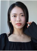 大人可愛い20代30代40代◎黒髪くびれヘアセンターパート