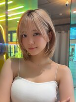 ロンド ストラーダ 心斎橋(Lond strada)&nbsp;レイヤーボブ×ハイトーン[心斎橋/髪質改善]