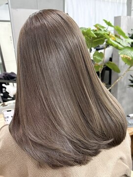 ノート(note) ☆透明感ブラウングレージュ髪質改善レイヤーカットブリーチなし