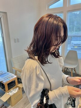 大人女子◎ダークトーンのピンクブラウン