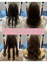 アピッシュ ギンザ(apish ginza)&nbsp;浅子小百合/コテ巻きパーマ後のスタイリング