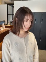 g r a i n canvas. 川崎/ショート/ボブ/髪質改善【グレイン】【5月1日~(予定)】 顔周りレイヤーミディアム 縮毛矯正 ケアストレート 窪田