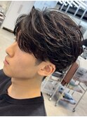原宿メンズパーマフェザーパーマシャドウパーマセンターパート