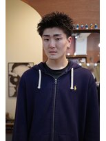 エディ(Edy) メンズスパイキーショートツイストスパイラルパーマ刈り上げ岡山