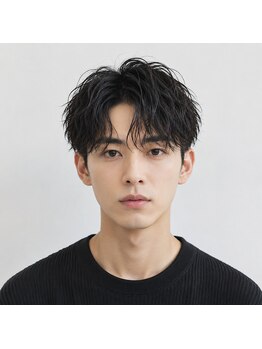 アンジュ 相生店(ange)の写真/洗練されたメンズパーマスタイル×韓国風！ヘッドスパで癒やされながら♪