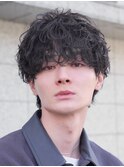 渋谷メンズ軽めシャドウパーマfifth波巻きスパイラルパーマ◎