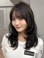 レブ 四条烏丸(Reb,)&nbsp;京都韓国風レイヤーカット透明感グレージュカラー