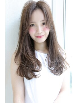 ロゼ 京橋(Rose) 【Rose/京橋】ひし形シルエット_カール_ベージュカラー★★