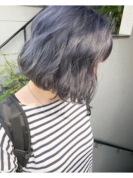 ルーナヘアー(LUNA hair) 『京都 山科 ルーナ』シルバーブルージュ【草木真一郎】ブリーチ