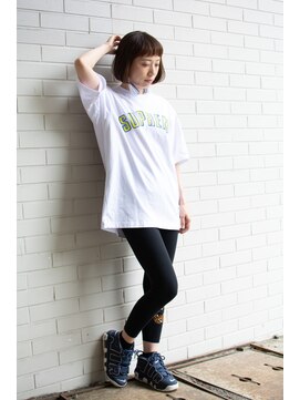 ノイン(noine) ストリートカジュアルコーデ。