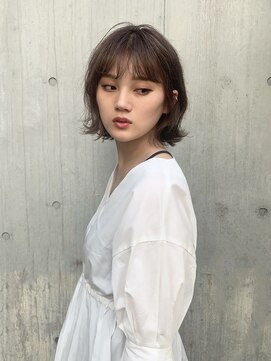 ロカ 表参道(loka) 外ハネボブ/シアーカラー[表参道/髪質改善/インナーカラー]