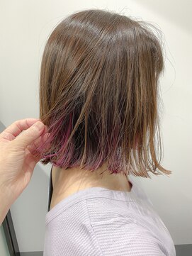 ジーナ 勝どき(Zina) 【Zina】エアリーミディ/黒髪/ホワイトアッシュ/ショートパーマ