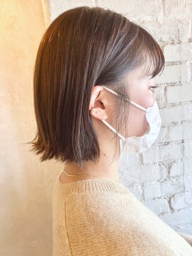 ベルビアンカ(Belle BIANCA) Belle BIANCA 外ハネボブ/くすみブラウン/透明感カラーby yukiho