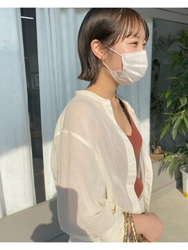 カーサヒルガーデン(casa hiru garden) ほんのりオリーブベージュ × ボブ