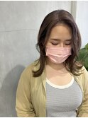 大人可愛い20代30代40代小顔ウルフレイヤーボブ丸みショートボブ