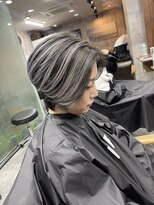 ラフ(LAFF) #バレイヤージュ#グレージュカラー#ボブウルフ#ココアベージュ