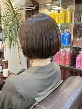 キャラ 池袋本店(CHARA) 大人かわいいひし形ボブ◎グレーベージュ【池袋/ボブ/ショート】