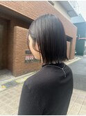 黒髪/グレーベージュ/レイヤーロング/アッシュカラー/髪質改善