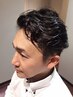 【メンズおすすめ】ソフトパーマ+似合わせカット+眉カット