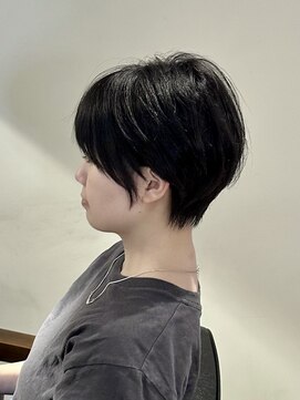 リットバイディア 茅ヶ崎(Lit by diar) マッシュショート丸みショートショートボブ前髪あり20代30代40代