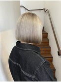 ハイトーンベージュブロンドボブ edge.下北沢