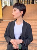 オシャレ上級者さんのベリーショートヘアカットスタイル