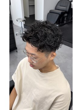 ノイセル 心斎橋(Noisyle) guest snap　黒髪短髪×メンズパーマ×刈り上げ