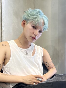 ザシェノンアオヤマ(THE CHAINON AOYAMA) スパイキーコンマバング×ペールシアンブルー